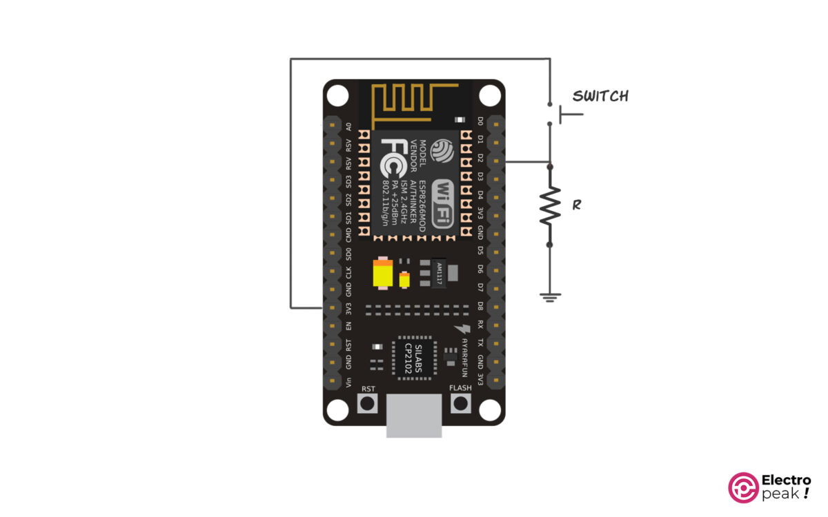 Switch Interrupt for NodeMCU