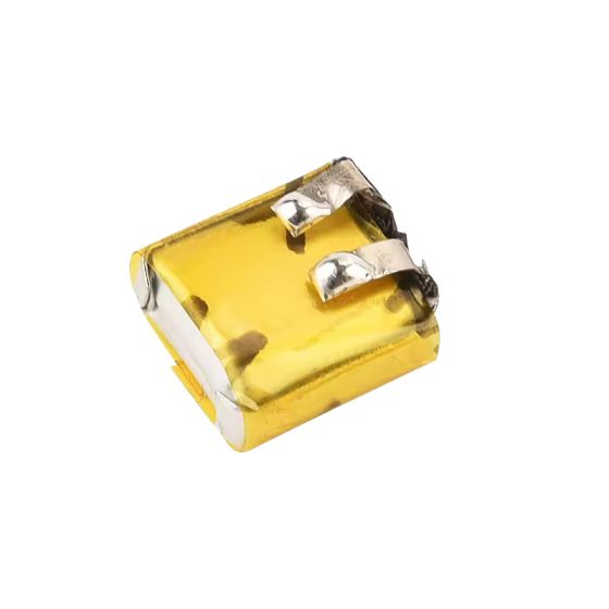 باتری لیتیوم پلیمر تک سل 3.7V 25mah - ابعاد 9*9*4 mm