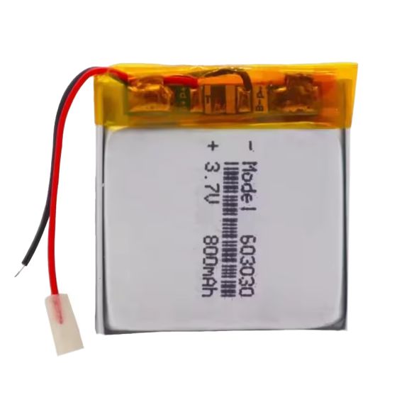 باتری لیتیوم پلیمر تک سل 3.7V 500mah - ابعاد 30*30*6 mm