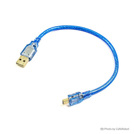 کابل تبدیل USB به miniUSB طول 30 سانتی متر مناسب برای برد آردوینو نانو