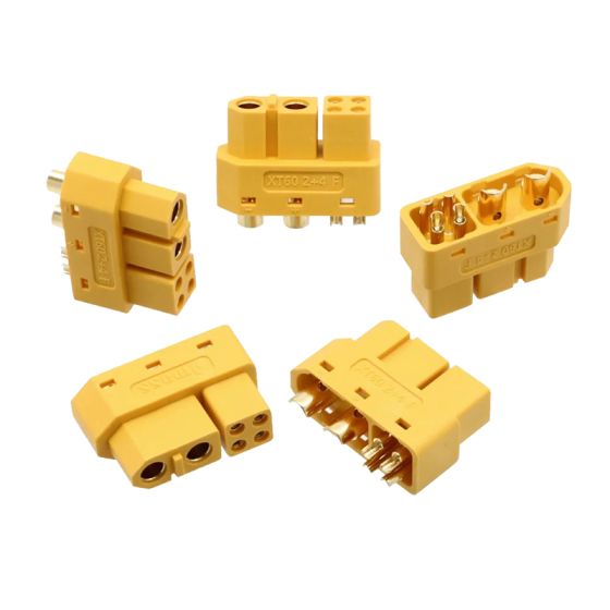 کانکتور XT60 (2+4) مقاوم در برابر حرارت (یک جفت نری و مادگی)