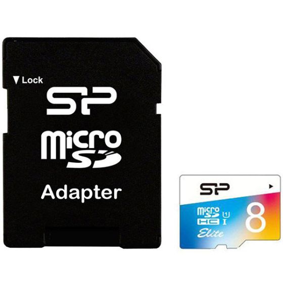 کارت حافظه microSDHC سيليکون پاور کلاس 10 استاندارد UHC-I U1 سرعت 85MBps ظرفيت 8 گيگابايت