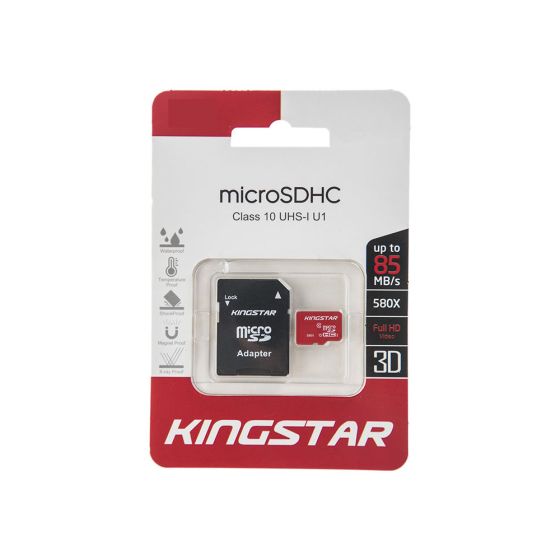 کارت حافظه microSDHC کینگ استار 32 گیگابایت کلاس 10 استاندارد UHS-I U1 سرعت 85MBps 