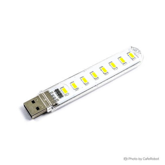 چراغ مطالعه USB آفتابی دارای 8 LED