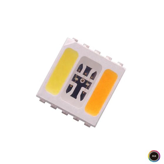 چیپ LED RGBWW دارای پکیج 5050 SMD شفاف