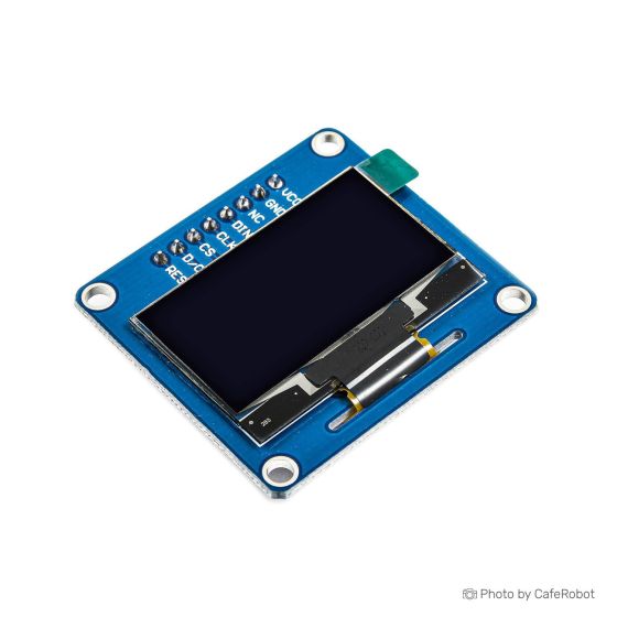 ماژول نمایشگر 1.3 اینچ OLED تک رنگ آبی SPI/I2C تولید Waveshare