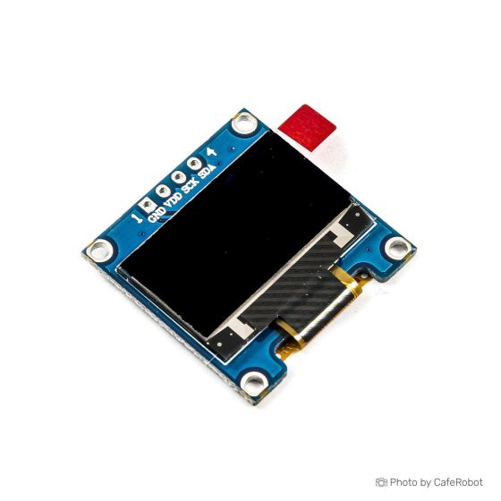 ماژول نمایشگر 0.96 اینچ OLED تک رنگ دارای ارتباط I2C و چیپ درایور SSD1306