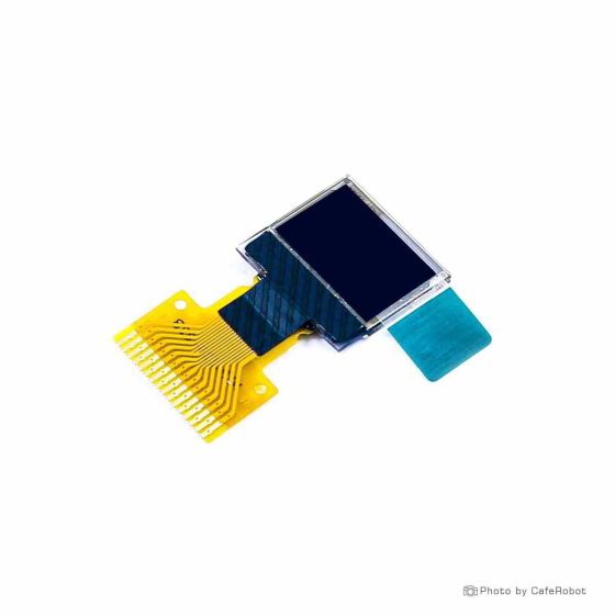 نمایشگر OLED تک رنگ سفید 0.42 اینچ دارای ارتباط SPI/IIC و چیپ درایور SSD1306 با کابل فلت 16 پین