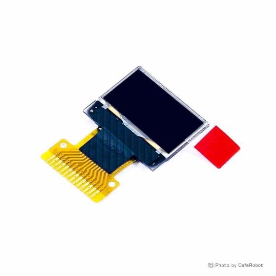 نمایشگر OLED تک رنگ سفید 0.49 اینچ دارای ارتباط IIC و چیپ درایور SSD1306 با کابل فلت 14 پین