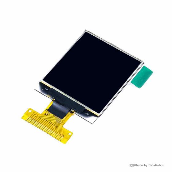 نمایشگر OLED تک رنگ سفید 1.12 اینچ دارای ارتباط SPI/IIC/Parallel و چیپ درایور SH1107 با کابل فلت 22 پین