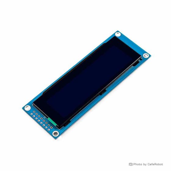 ماژول نمایشگر OLED تک رنگ آبی 2.8 اینچ دارای ارتباط SPI/Parallel و چیپ درایور SSD1322
