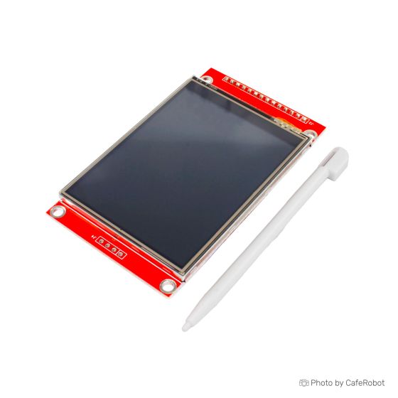 ماژول نمایشگر 2.8 اینچ TFT لمسی تمام رنگ دارای ارتباط SPI ورژن 1.2