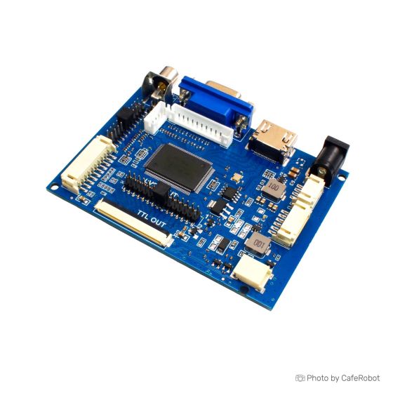 برد مبدل HDMI/VGA به LVDS/TTL برای نمایشگر های 50 پین