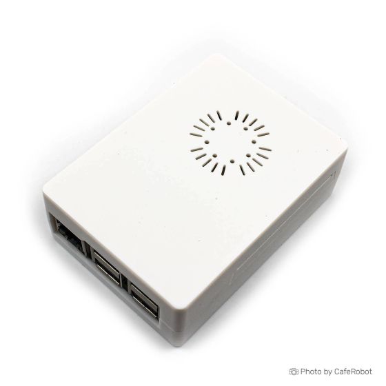 جعبه (کیس) سفید برد رسپبری پای 3 با قابلیت نصب فن