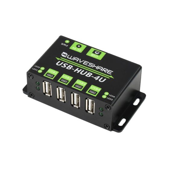 ماژول هاب USB2.0 4 کاناله به همراه کیس فلزی برند Waveshare