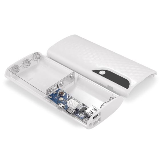 قاب پاور بانک 5 باتری 5 ولت با دو خروجی USB و نمایشگر دیجیتال