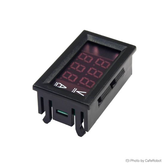ماژول نمایشگر دیجیتال ولتاژ و جریان پنلی 100V / 50A DC