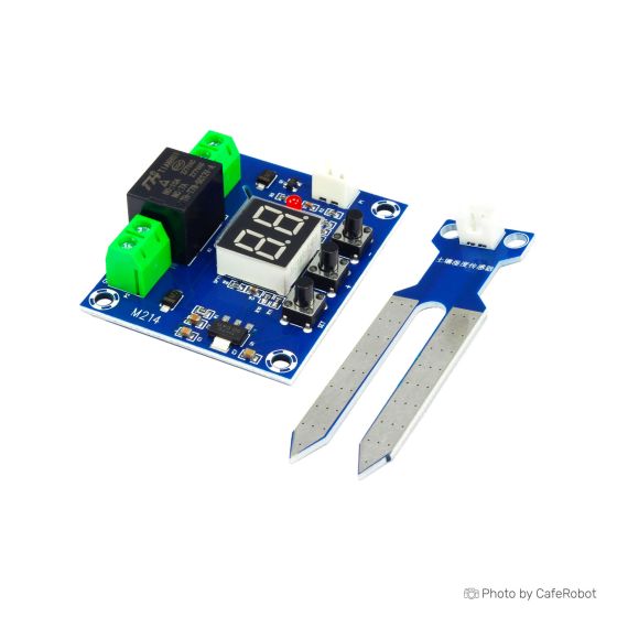 ماژول کنترل رطوبت خاک XH-M214 با رله و نمایشگر