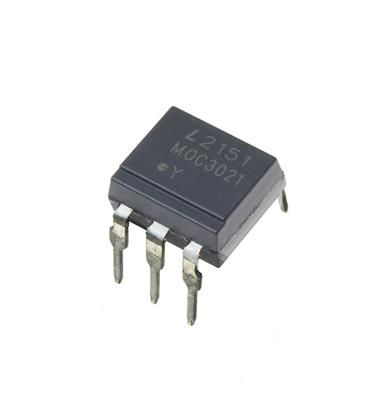 MOC3021Z, Triac & SCR Output Optocoupler, DIP-6