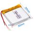 باتری لیتیوم پلیمر تک سل 3.7V 500mah - ابعاد 30*30*6 mm