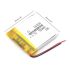 باتری لیتیوم پلیمر تک سل 3.7V 500mah - ابعاد 30*30*6 mm