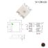 چیپ LED RGB WS2812B دارای پکیج 1209 مات