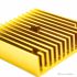هیت سینک تمام آلومینیومی 40x40x11 میلی متر رنگ طلایی
