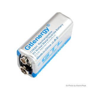 باتری نیکل متال Ni-MH شارژی 900MAH 9V 6F22