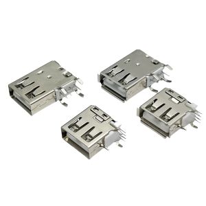 کانکتور USB A مادگی رایت ایستاده