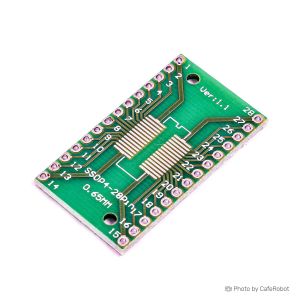 برد دو لایه تبدیل SMD به DIP ویژه آی سی های SOP28 / SSOP28 / TSSOP28