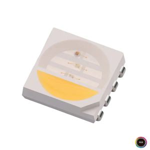 چیپ LED RGBW دارای پکیج 5050 SMD شفاف