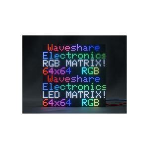 نمایشگر دات ماتریس RGB تمام رنگ 64x64 با رابط HUB75 برند Waveshare - تراکم 3 میلیمتر