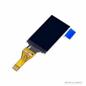 نمایشگر TFT تمام رنگ 1.14 اینچ دارای ارتباط SPI و چیپ درایور ST7789V با کابل فلت 8 پین Plug In