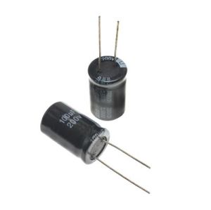 خازن الکترولیتی ایستاده 100µF ولتاژ 250V سایز 26x16mm