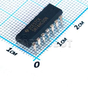 SN74HC00N، آی سی گیت منطقی Quad 2-Input NAND پکیج DIP-14