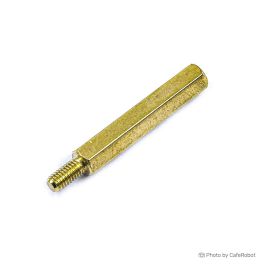 اسپیسر نری- مادگی برنجی با قطر 3 میلی متر و طول-8mm+6mm