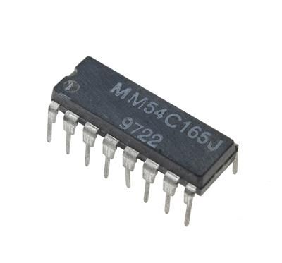 MM54C165, 8 bit Shift Register IC, DIP-16