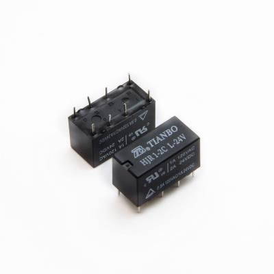 Relay 24V 1A 2C 8PIN, Low Signal Relays - PCB, Through-hole