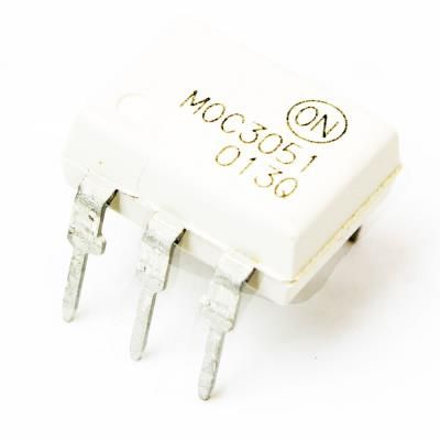 MOC3051, Triac & SCR Output Optocoupler, DIP-6
