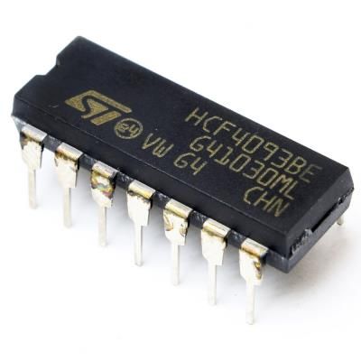 HCF4093BEY, Quad 2-Input NAND Logic Gate IC, DIP-14