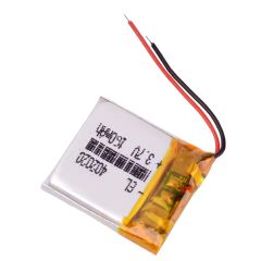 باتری لیتیوم پلیمر تک سل 3.7V 110mah - ابعاد 20*20*4 mm
