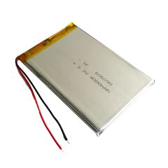 باتری لیتیوم پلیمر تک سل 3.7V 4000mah - ابعاد 90*60*6 mm