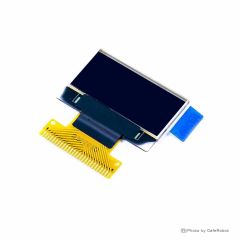 نمایشگر OLED تک رنگ آبی 0.82 اینچ دارای ارتباط IIC/Parallel و چیپ درایور SSD1306 با کابل فلت 27 پین