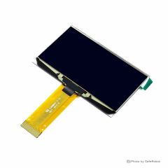 نمایشگر OLED تک رنگ زرد 2.42 اینچ دارای ارتباط SPI/IIC/Parallel و چیپ درایور SSD1309 با کابل فلت 24 پین Plug In